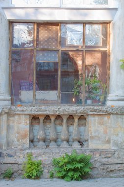 Old balcony, Kerch, Crimea, Ukraine clipart