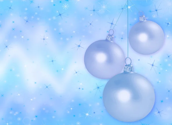 Abstrakt jul bakgrund med bollar — Stockfoto