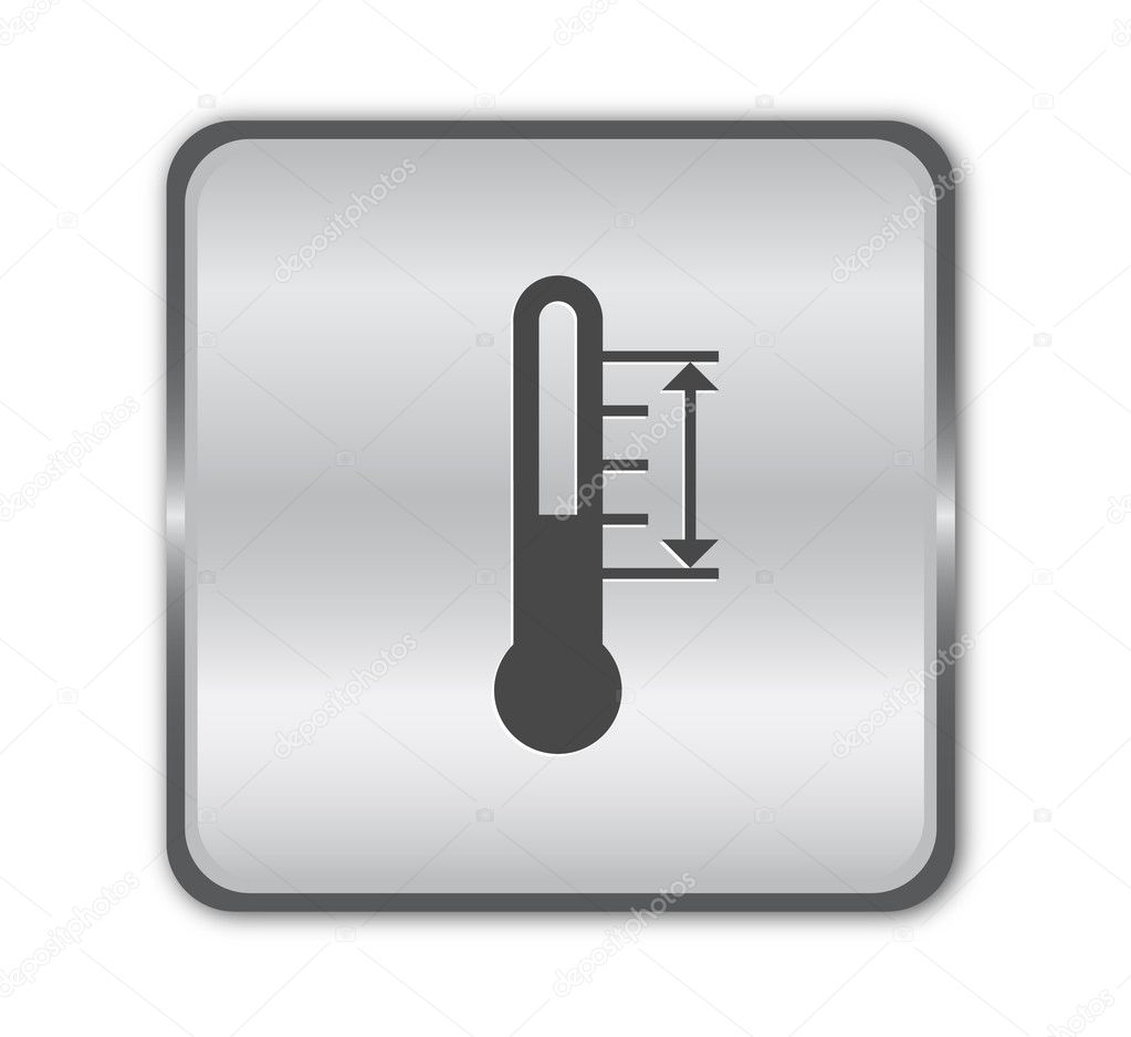 Chrome thermometer button