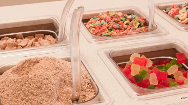 Frozen yogurt topping Stock Picture
