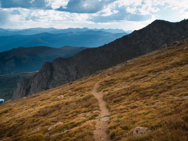 Summer Evening High in the Rockies clipart