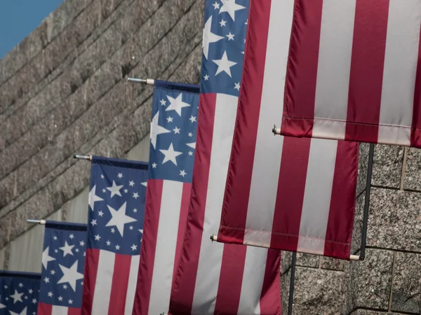 Amerikaanse vlaggen — Stockfoto