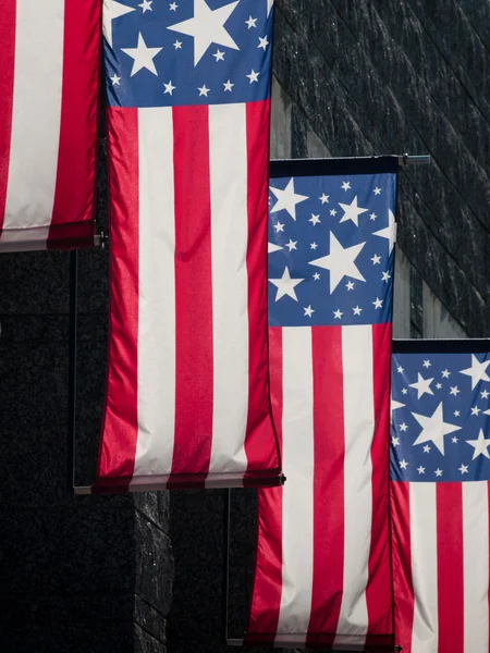 Американські прапори — стокове фото