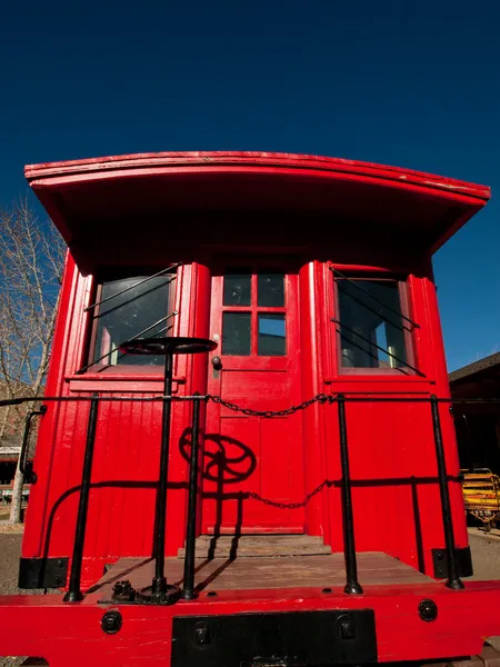 빨간 승무원 차 — 스톡 사진