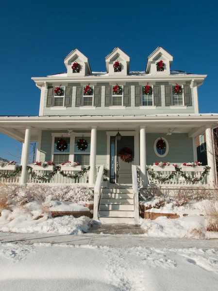 บ้านคริสต์มาส — ภาพถ่ายสต็อก