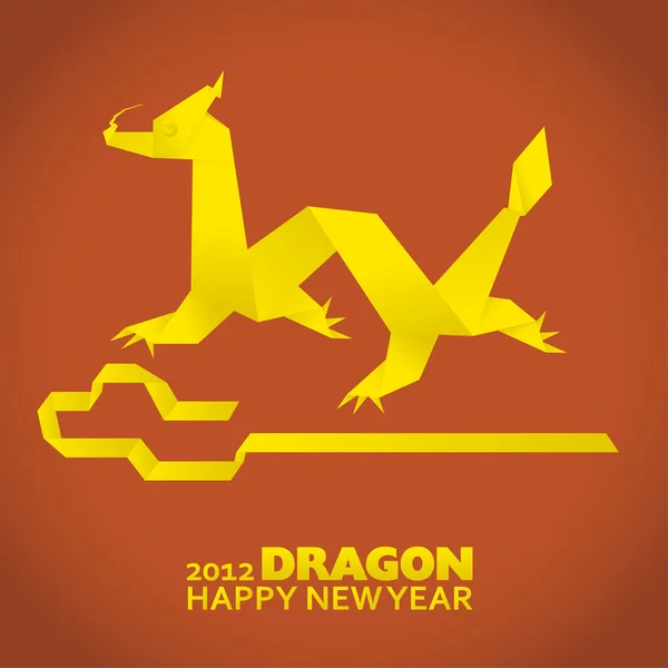 2012: cartão de saudação de Ano Novo — Vetor de Stock