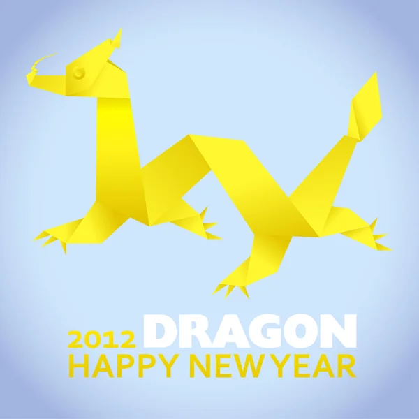 2012: Tarjeta de felicitación de Año Nuevo — Vector de stock