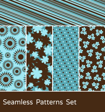 Seamless Patterns Set clipart