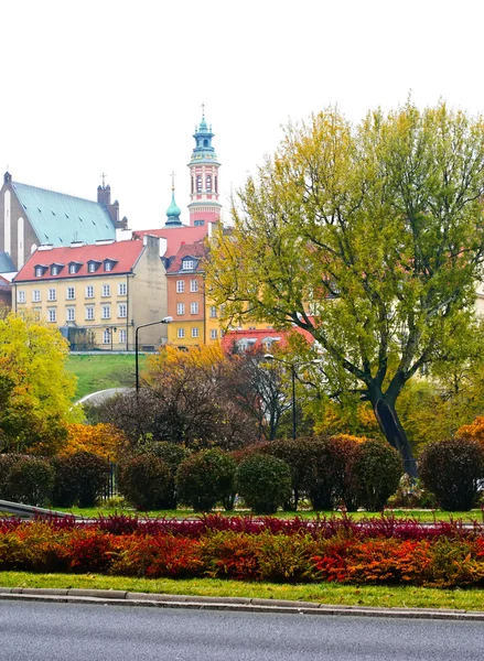 Pohled na staré město. Varšava. Polsko — Stock fotografie
