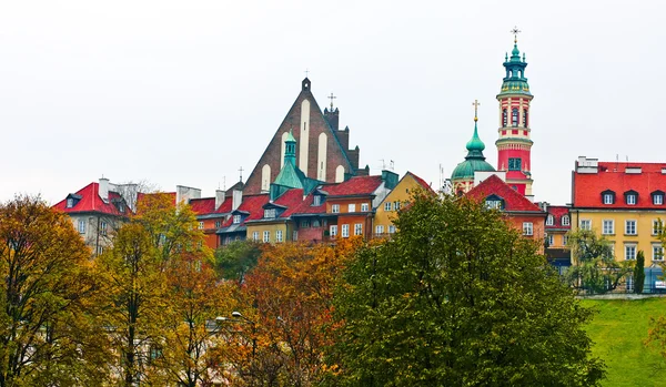 Παλιά πόλη - Βαρσοβία, Πολωνία. μνημείο παγκόσμιας κληρονομιάς της UNESCO — Φωτογραφία Αρχείου