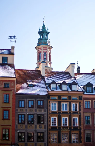 Varşova, Polonya. eski şehir - UNESCO Dünya Miras Listesi. — Stok fotoğraf