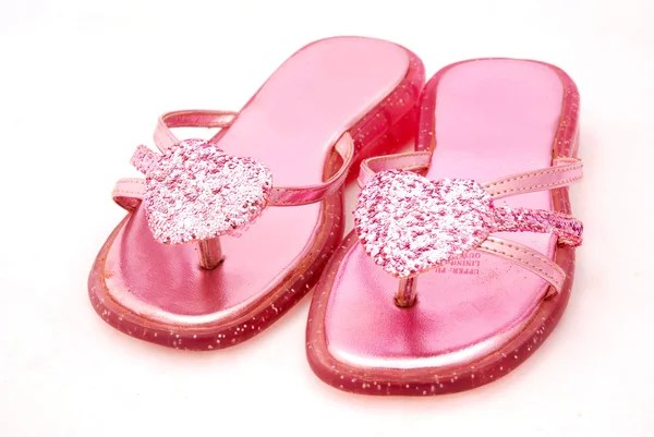 Różowe sandały — Zdjęcie stockowe