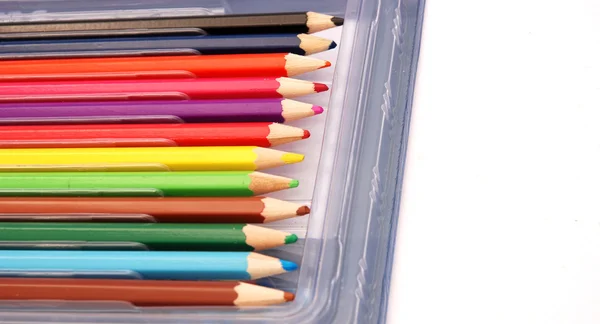 Pencils in box — Stock Photo, Image