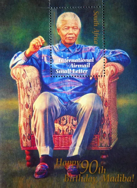 Sello Nelson Mandela — Foto de Stock