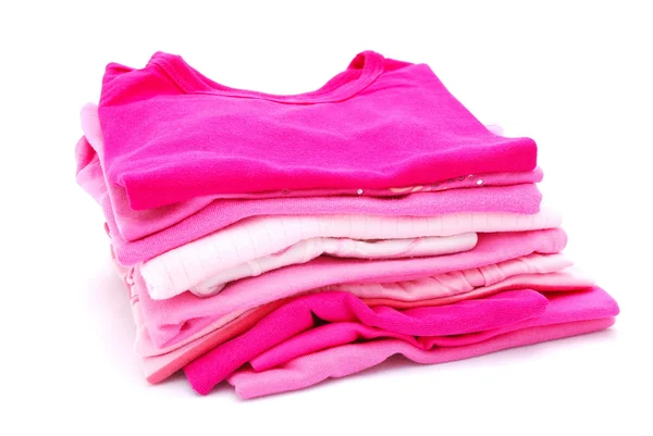 Stack de roupas de meninas — Fotografia de Stock