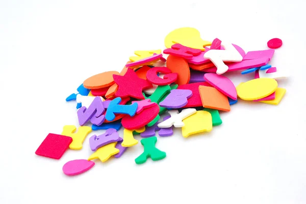Formas de espuma coloridas — Fotografia de Stock