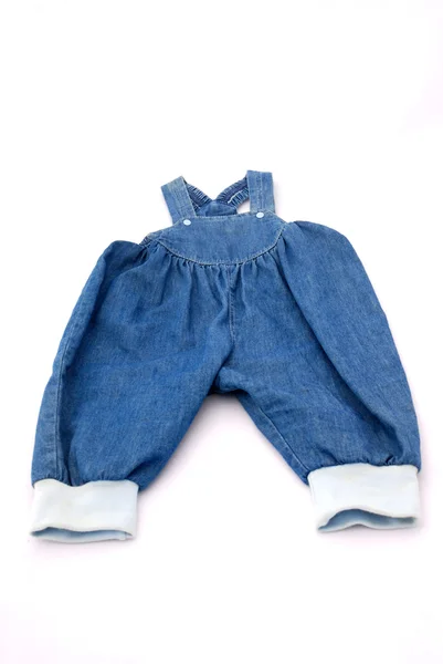 Детские синие джинсы — стоковое фото