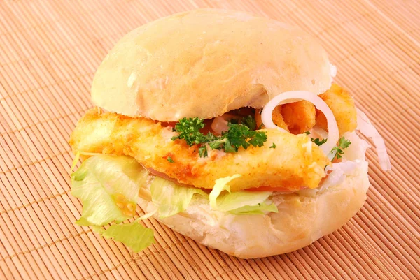 Calamari Burger — Stock Photo, Image
