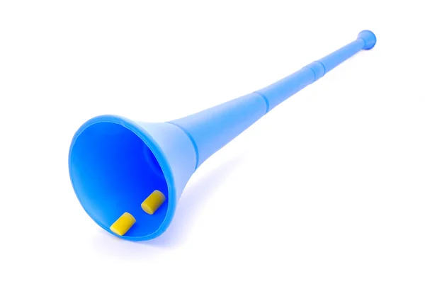 Vuvuzela with earplugs — Stockfoto