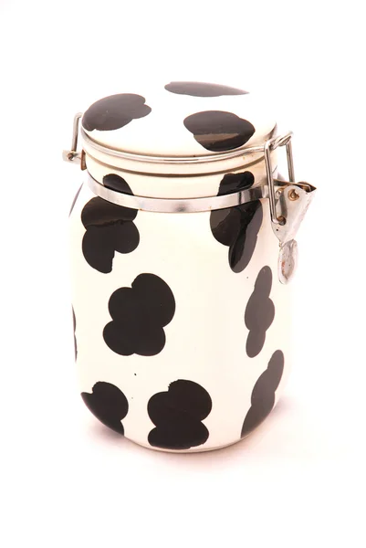 Cow pattern pot — Stock Photo, Image