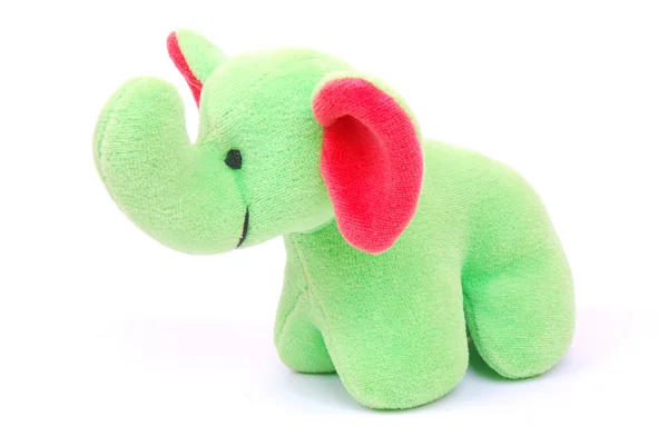 Elefante brinquedo macio — Fotografia de Stock