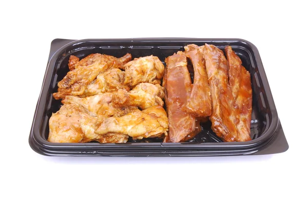 Ribs and chicken snacker — Stock Photo, Image