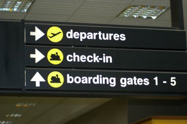 Airport sign clipart