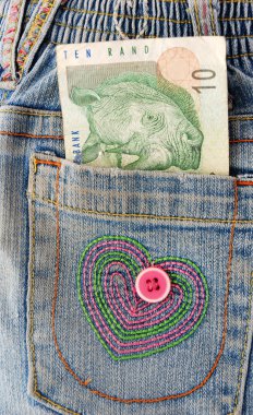 Pocket money clipart