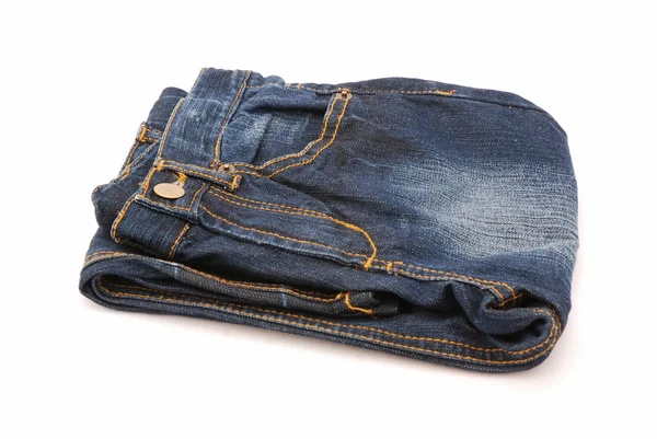 Modré džíny džíny — Stock fotografie
