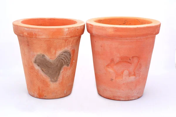 Terracotta potten — Stockfoto