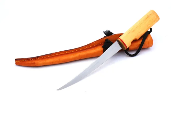 Нож и ножницы — стоковое фото