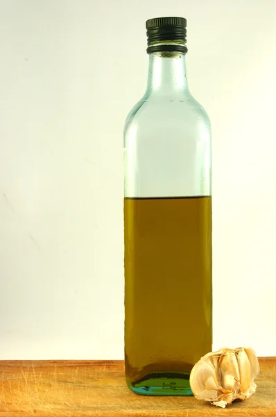 Sticlă de ulei de măsline — Fotografie, imagine de stoc