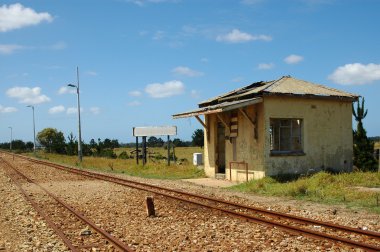 Railway station clipart