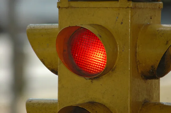 Rött trafikljus — Stockfoto