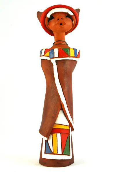 Африканская кукла Ndeble — стоковое фото