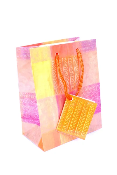 Kleurrijke geschenk tas — Stockfoto