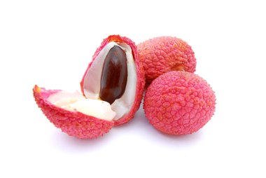 Fresh litchis clipart