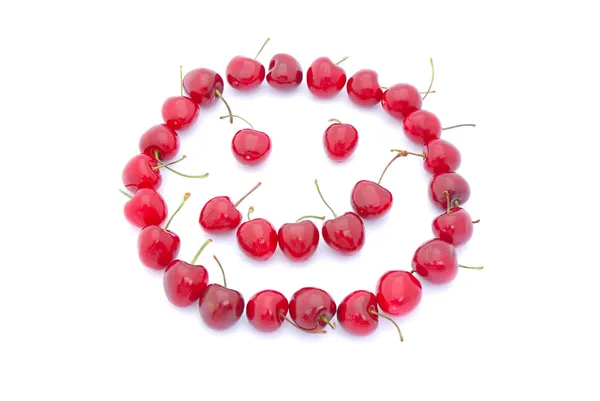 Cherries smiley — Stock Photo, Image