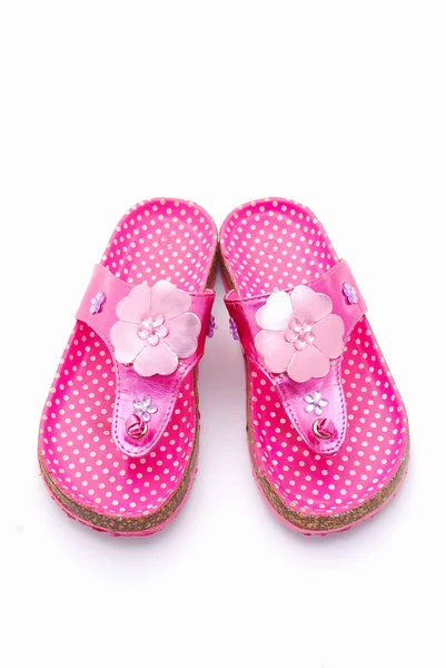 Розовые сандалии — стоковое фото