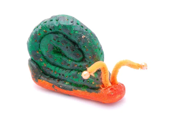 Clay decorative snail — Stock Photo, Image