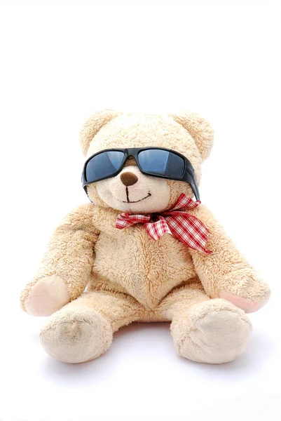 Summer teddy bear — Stock Photo, Image