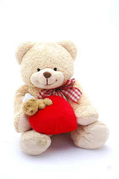 Heart teddy bear — Stock Photo, Image