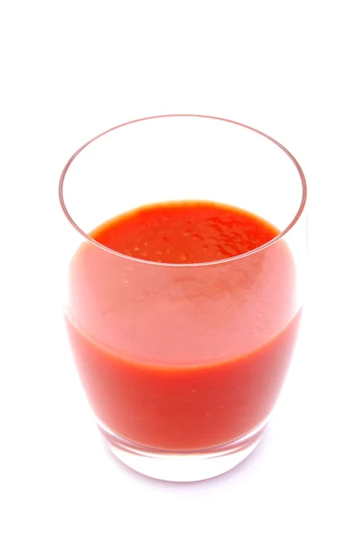 Стеклянный томатный сок — стоковое фото