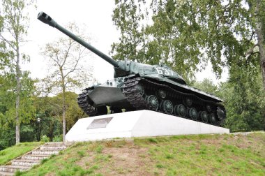Historical Tank IS-3 in Priozersk clipart