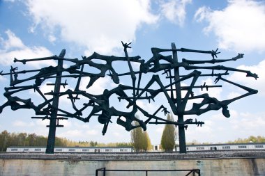 Dachau concentration camp memorial clipart