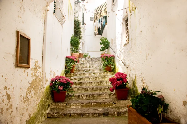 Escada velha em Amalfi Italia — Fotografia de Stock