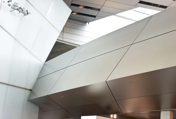 stock image Metal details of an interior of modern office building