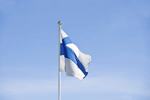 Finnische Flagge Stockbild