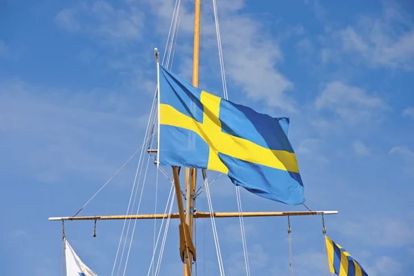 Bandera sueca Imagen de archivo