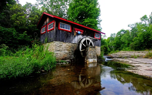 stock image An old historial watermill